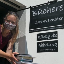 “Bücherei durchs Fenster” in der Stadtteilbücherei Hubland