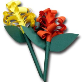 Papier-Blumen – Basteln mit Kindern