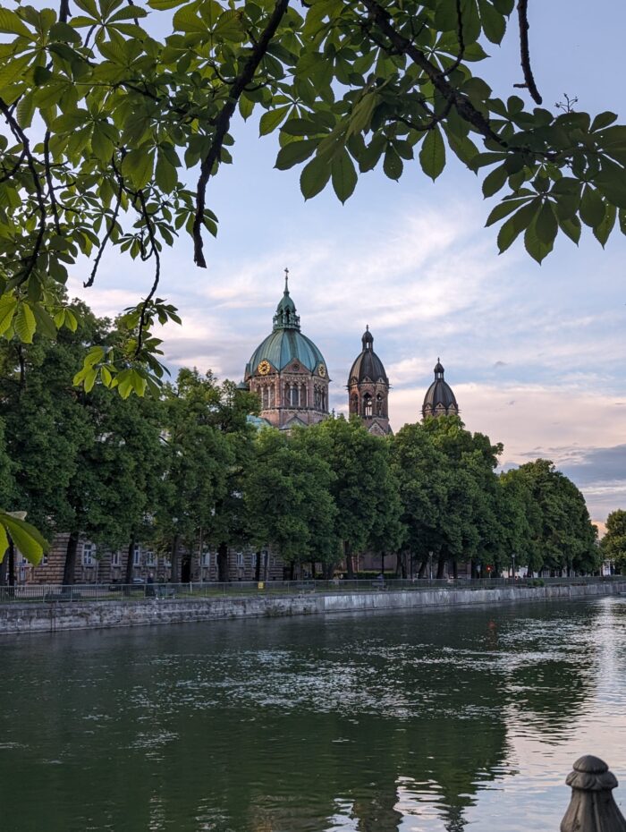 Die Isar in München.