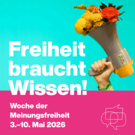 Unser Programm zur Woche der Meinungsfreiheit Unser Programm zur Woche der Meinungsfreiheit